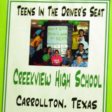 Creekview High School scrapbook cover.