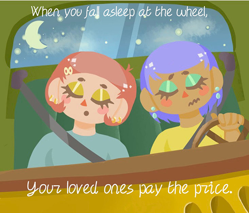 drowsy driving poster