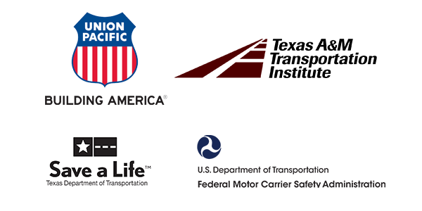 Our app partners are Union Pacific, Texas A&M Transportation Institute, TxDOT, and FMCSA
