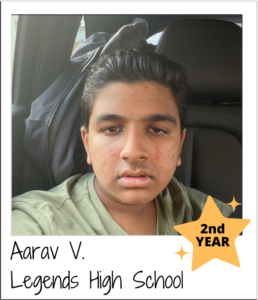 Aarav Legends HS - 2nd Year on the board