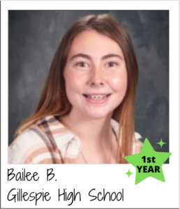 Bailee Gillespie HS - 1st Year on the board