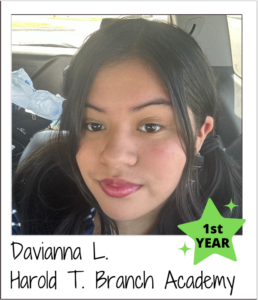 Davianna Harold - 1st Year on the board
