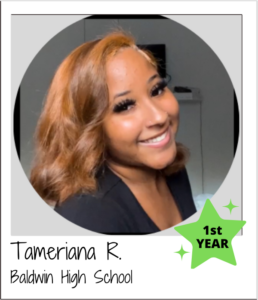 Tameriana Baldwin HS - 1st Year on the board
