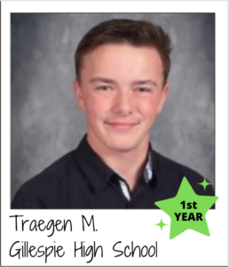 Traegen Gillespie HS - 1st Year on the board